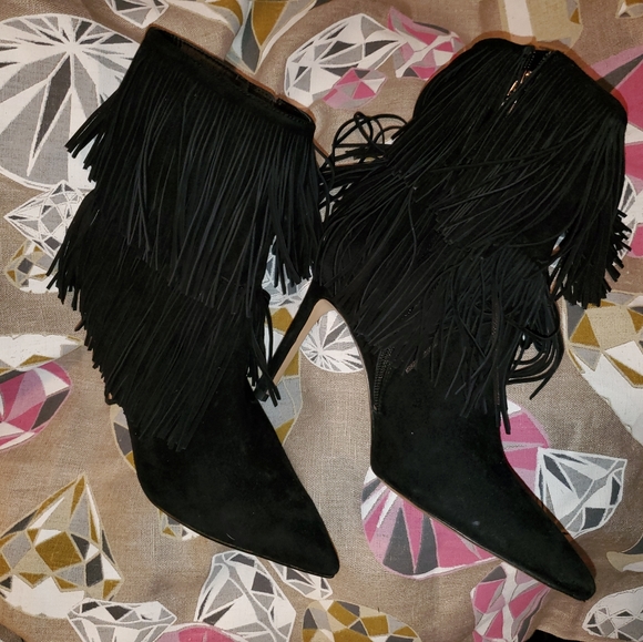 Sam Edelman Belinda Fringe Boots/Bootie 6.5, 6 - Picture 7 of 8
